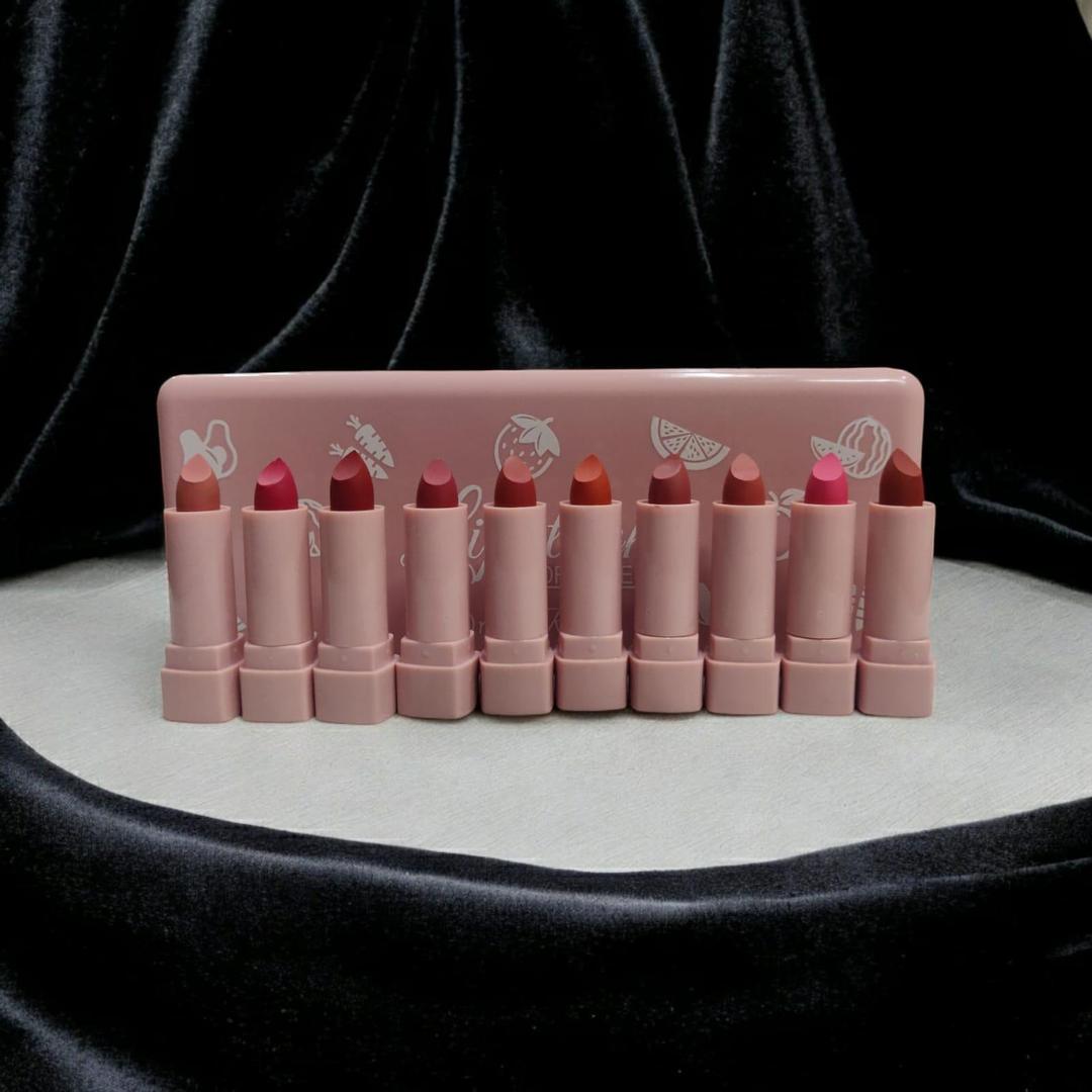 Matte Finish Lipstick Pack of 6 Shades