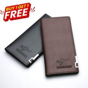 Men Leather Bi-Fold Wallet 2 Pcs Buy 1 Get 1 Free