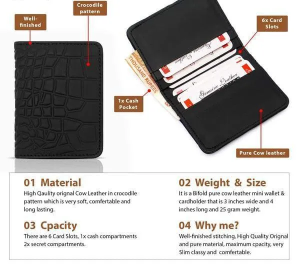 Men's Multicolor Leather Wallet with Card Slots - Image 9