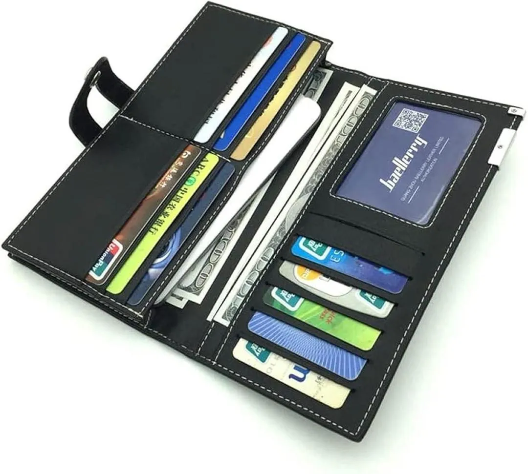 Unisex PU Leather Wallet Multicolor Bi Fold - Image 4