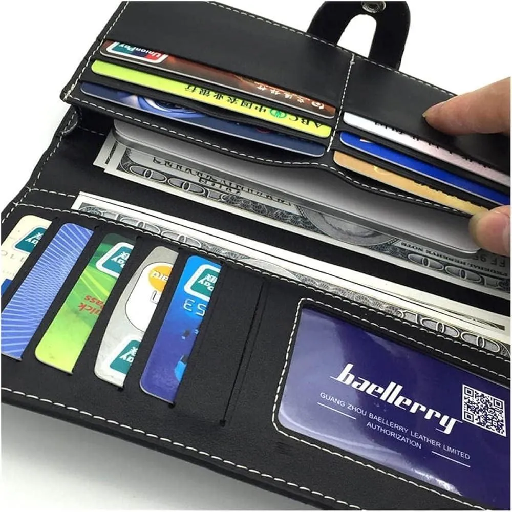 Unisex PU Leather Wallet Multicolor Bi Fold - Image 6