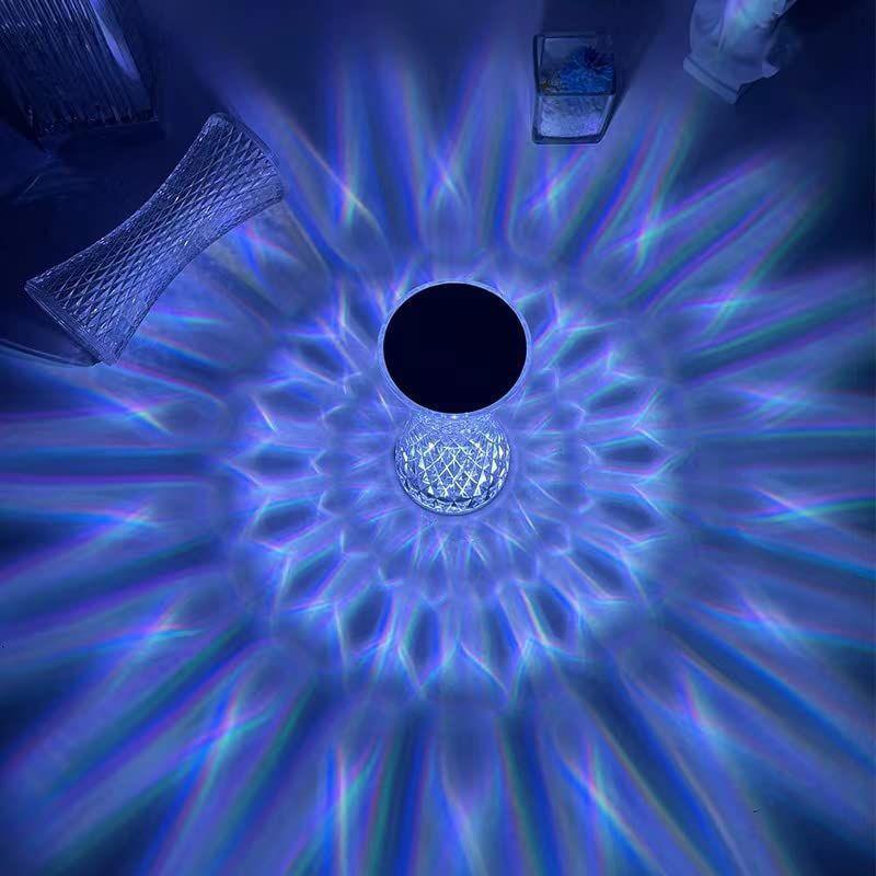 Rechargeable Crystal Table Lamp with 16 Colors Touch Control - Image 4