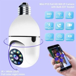 Mini PTZ WiFi Camera with Night Vision & App Control