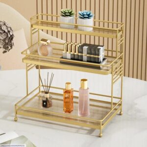 Metal Makeup Organizer 3 Tier Storage Rack