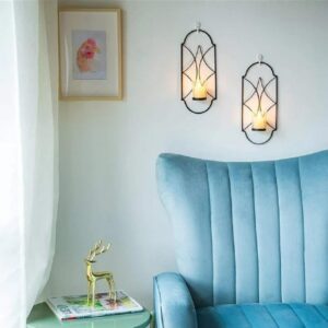 Golden Wall Mounted Candle Holder for Home Decor