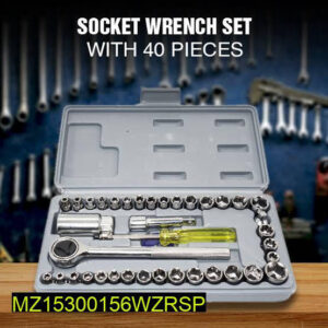 40 Pcs Socket Wrench Kit Steel Car Tool Set