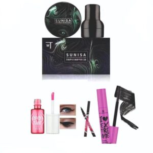 4-in-1 Makeup Set with Mascara, Liner, Foundation & Tint