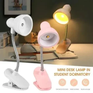 Mini LED Clip Lamp for Study & Reading, Eye-Friendly, Adjustable 360°