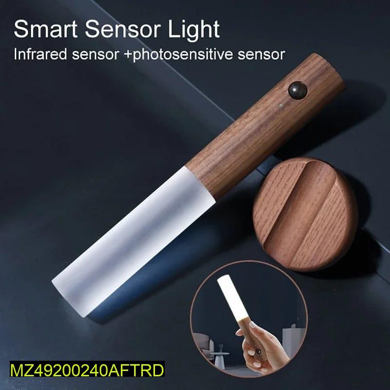 Wooden LED Motion Sensor Night Lamp 3300K Warm Light - Image 4