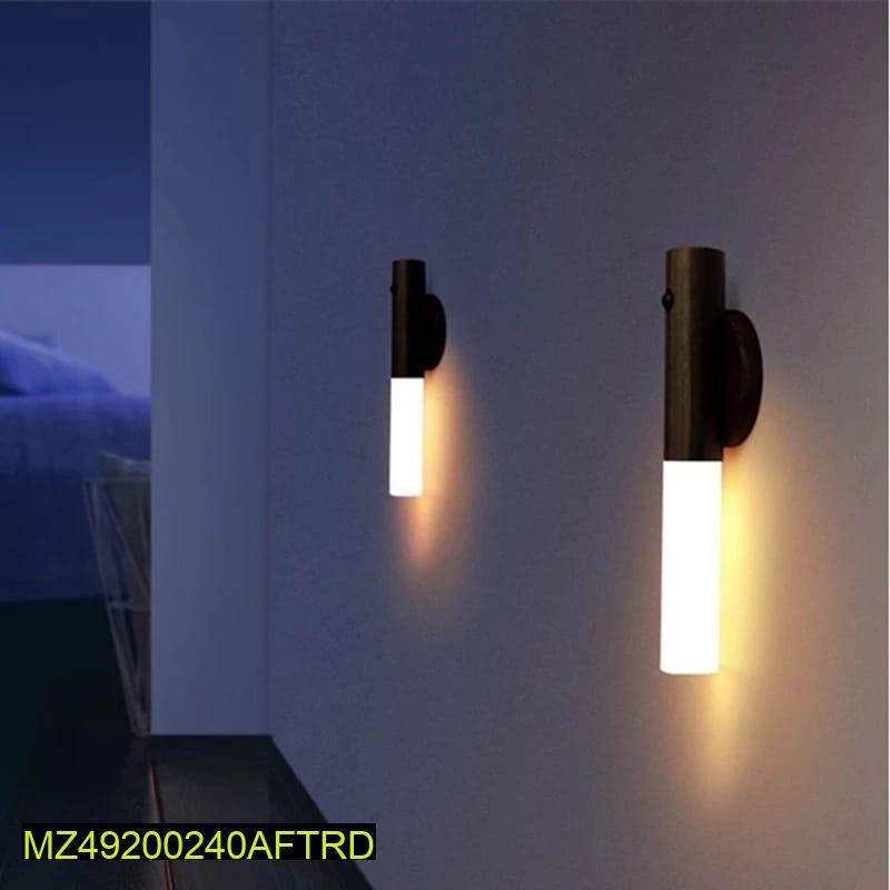 Wooden LED Motion Sensor Night Lamp 3300K Warm Light - Image 6