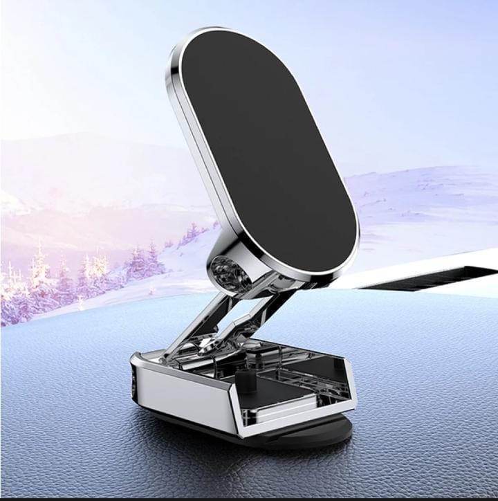 Magnetic Car Phone Holder Rotating ABS Black - Image 5