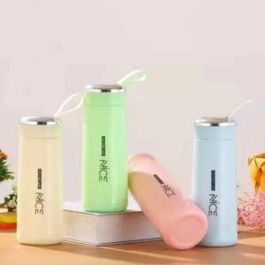 NICE 400ml Glass Insulated Water Bottle Multicolor