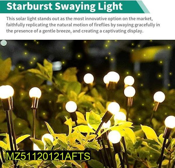 Solar Firefly Garden Lights 10Pc White Plastic Outdoor - Image 2