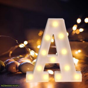 Battery Operated LED Letter A to Z Light for Party Decoration
