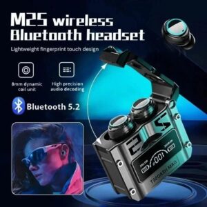 M25 Gaming Earbuds Rechargeable Best Battery