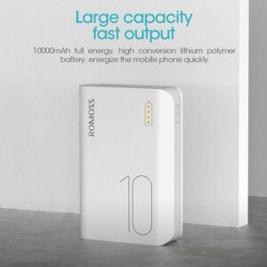 10000mAh Fast Charging Power Bank White
