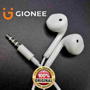 White Wired Earphones with Mic for Android