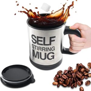 Self Stirring Mug for Coffee Tea - Stainless Steel 1 Pc