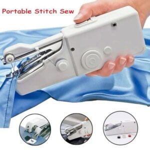 Portable White Sewing Machine for DIY Projects