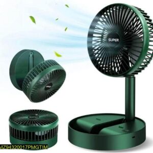 Portable Rechargeable Fan Green Long Lasting Battery