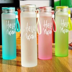 Transparent Frosted Water Bottle 480ml Multi Color