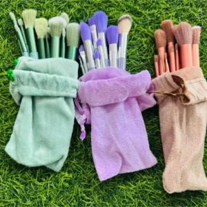 Multicolor 13Pcs Makeup Brush Set Pack of 3 ,1